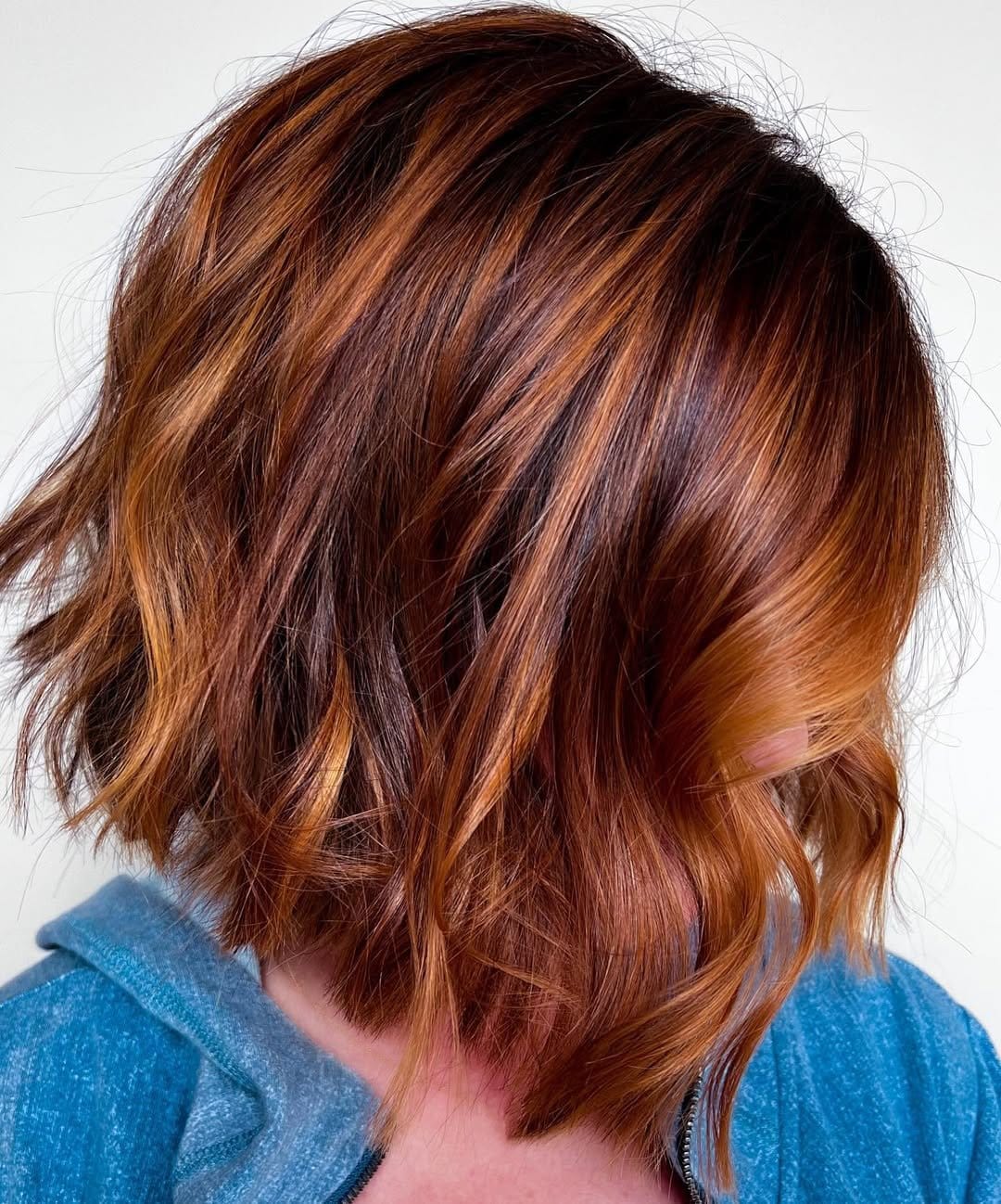 Marcel waves on medium-length hair
