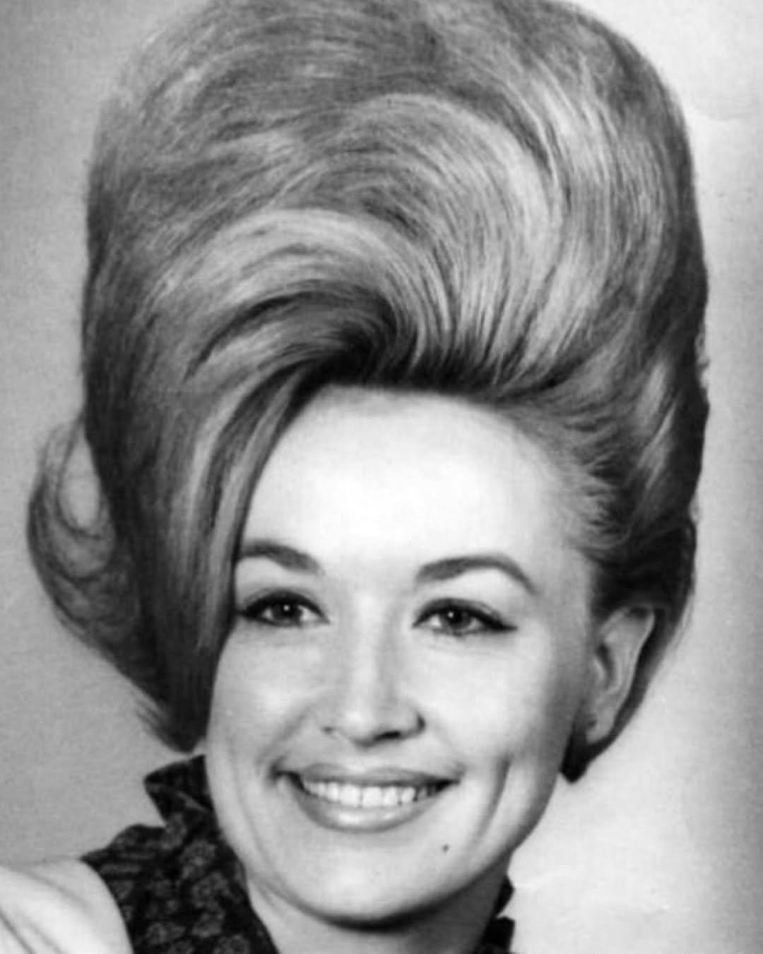 Retro beehive hairstyle with volume