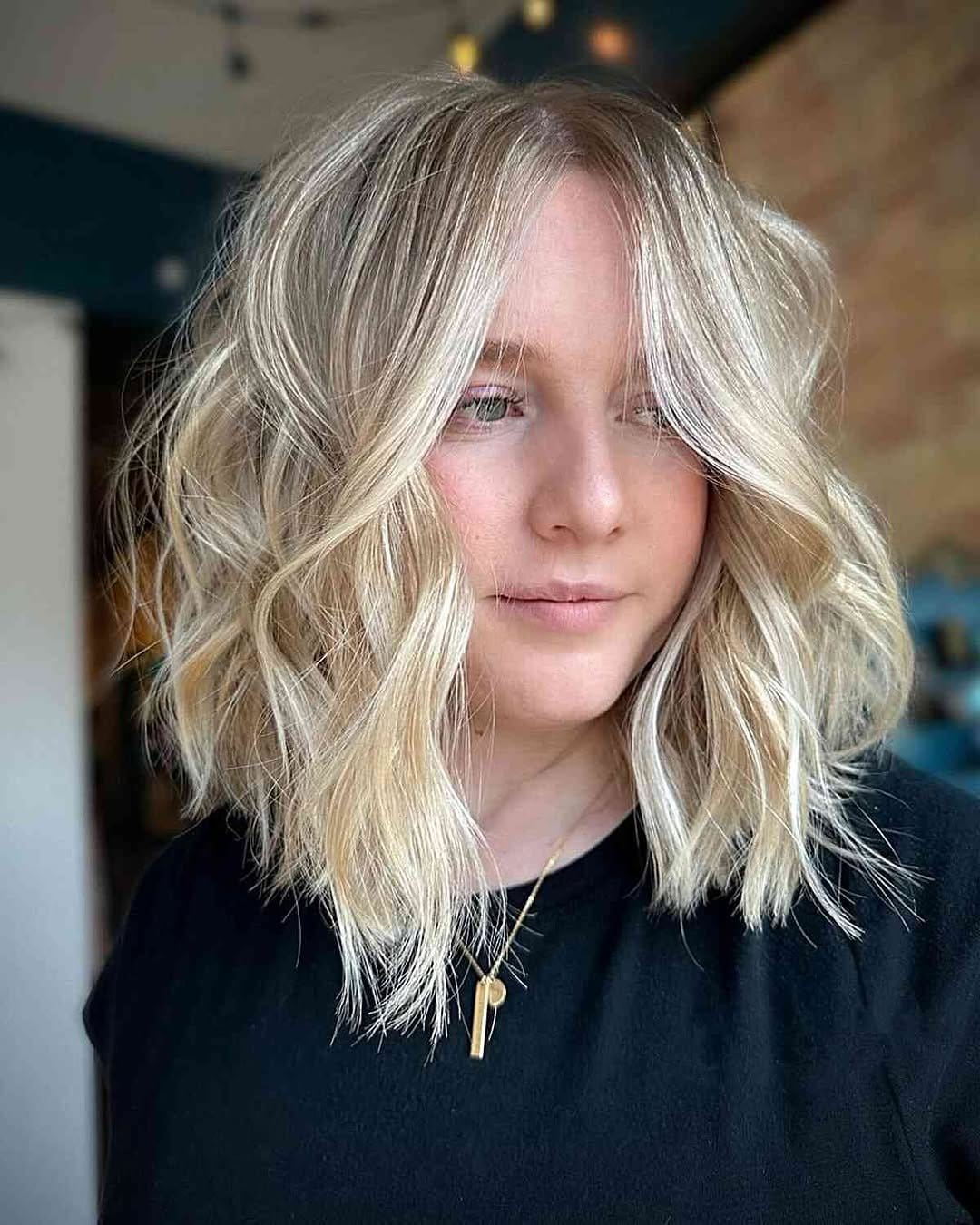 Modern DIY choppy layered bob