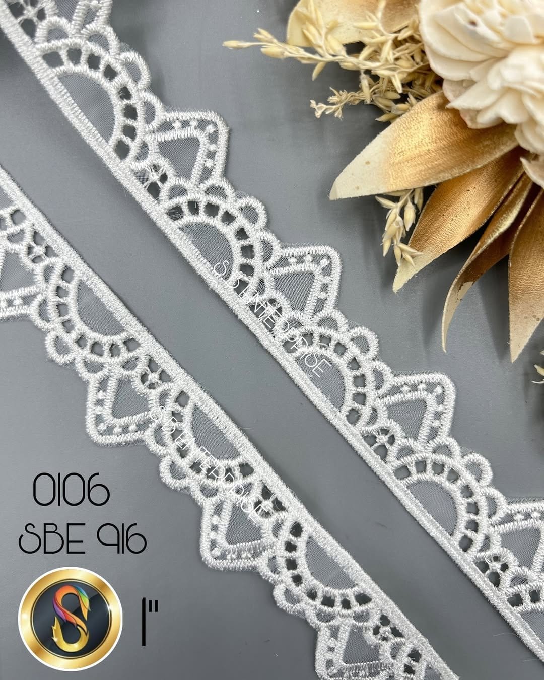 Delicate lace DIY hair wrap