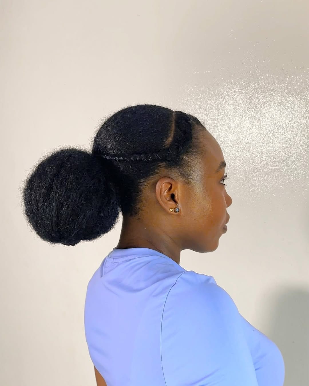 Sophisticated twisted chignon hairstyle