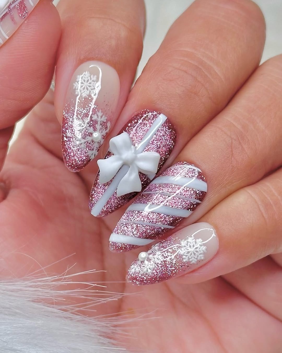 Galaxy-themed lemon yellow nails
