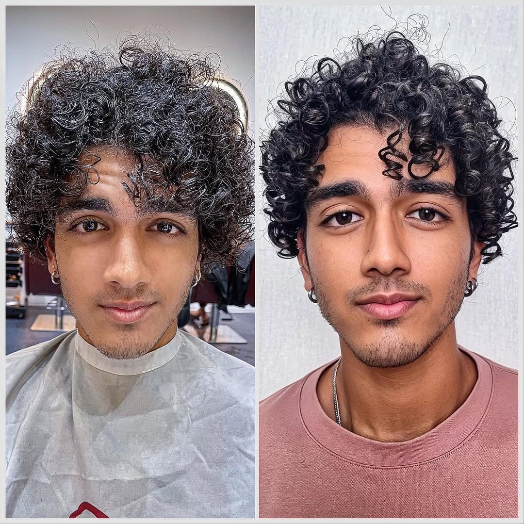 Beautiful spiral curls hairstyle