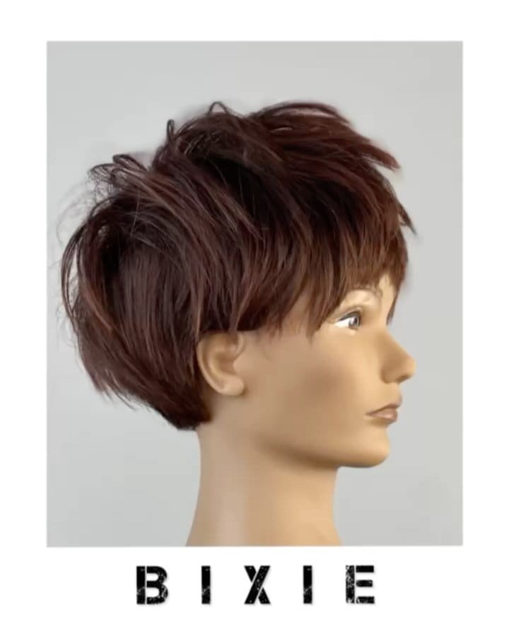 Chic DIY layered bob with side swept bangs