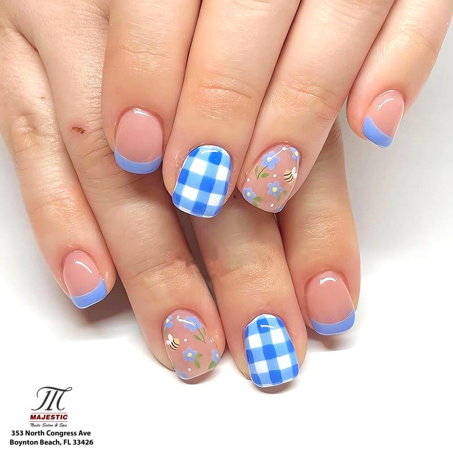Playful jelly bean Easter nails