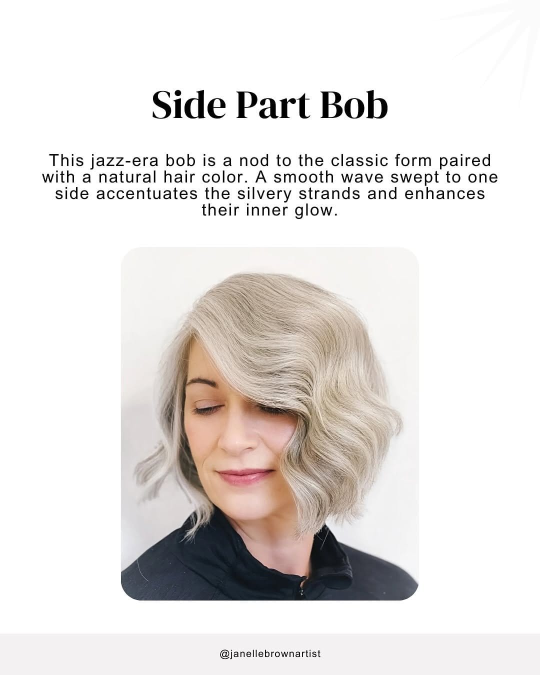 Faux bob hairstyle with wavy texture