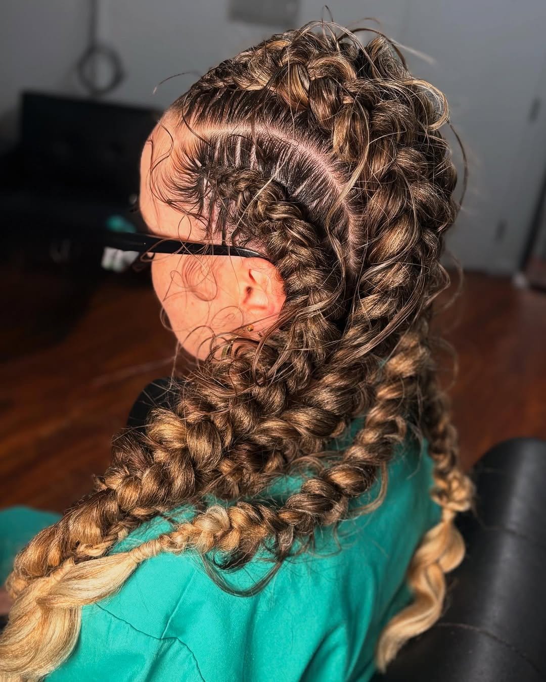 Stunning spiral braided updo with volume