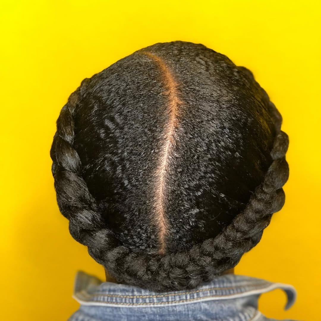 Rustic braided DIY crown hairstyle