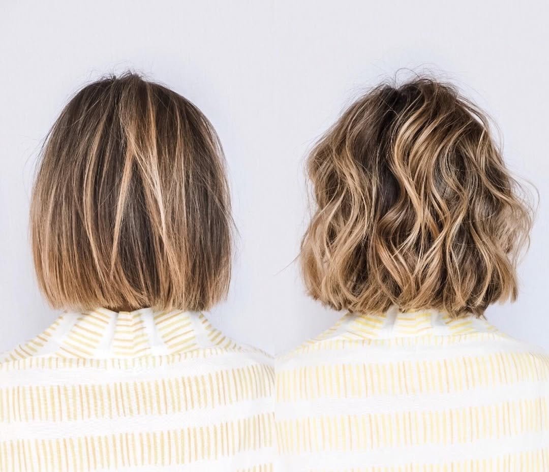 Chic DIY textured layered bob