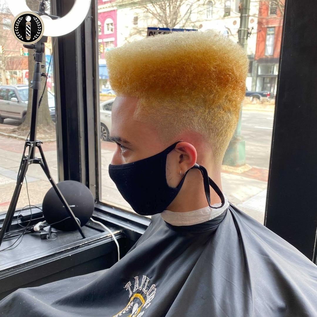 High top fade with short dreadlocks