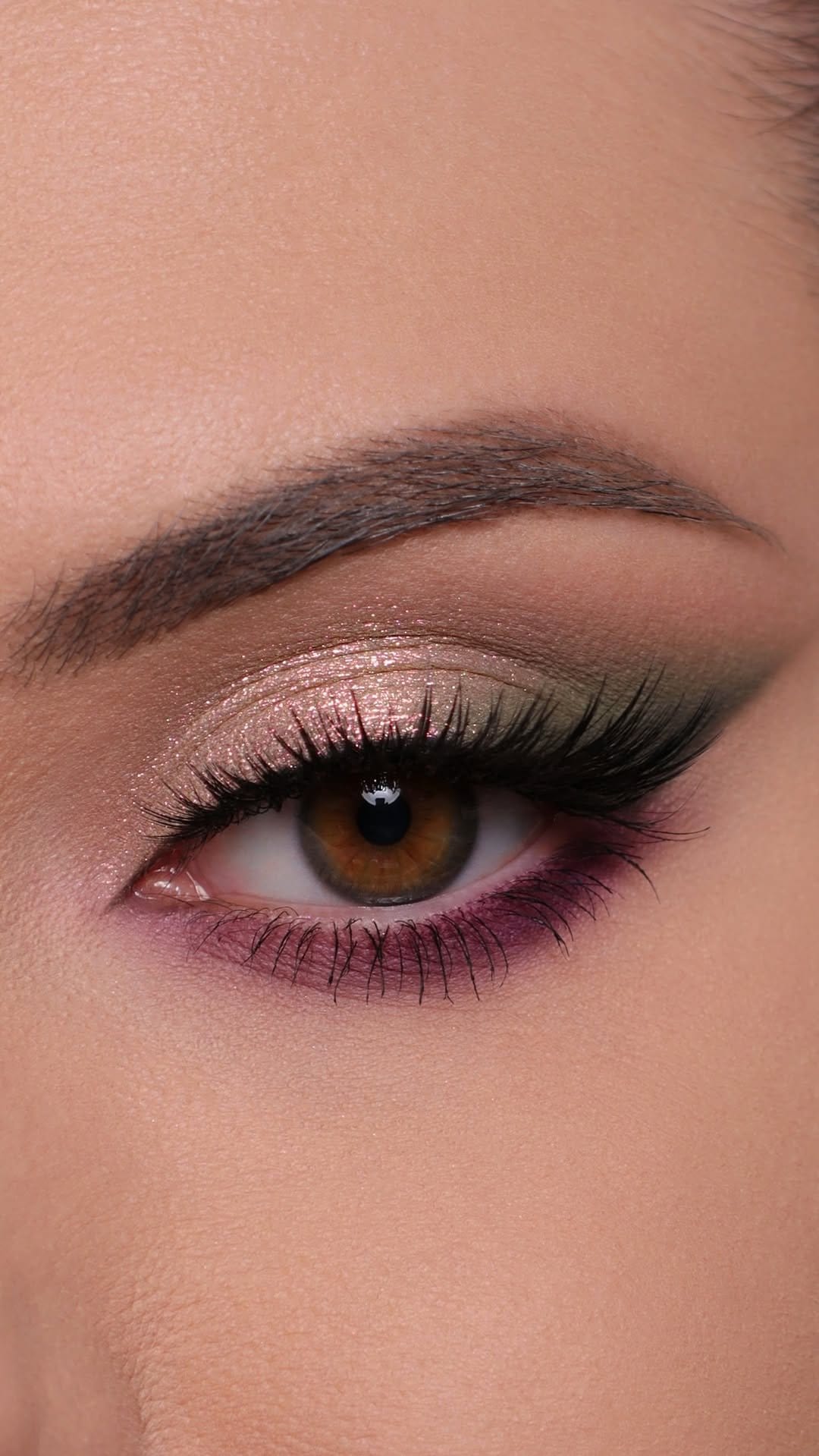 Classic smokey eye with sharp winged eyeliner