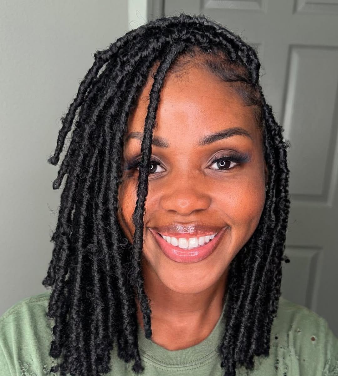 Chic short dread bob hairstyle