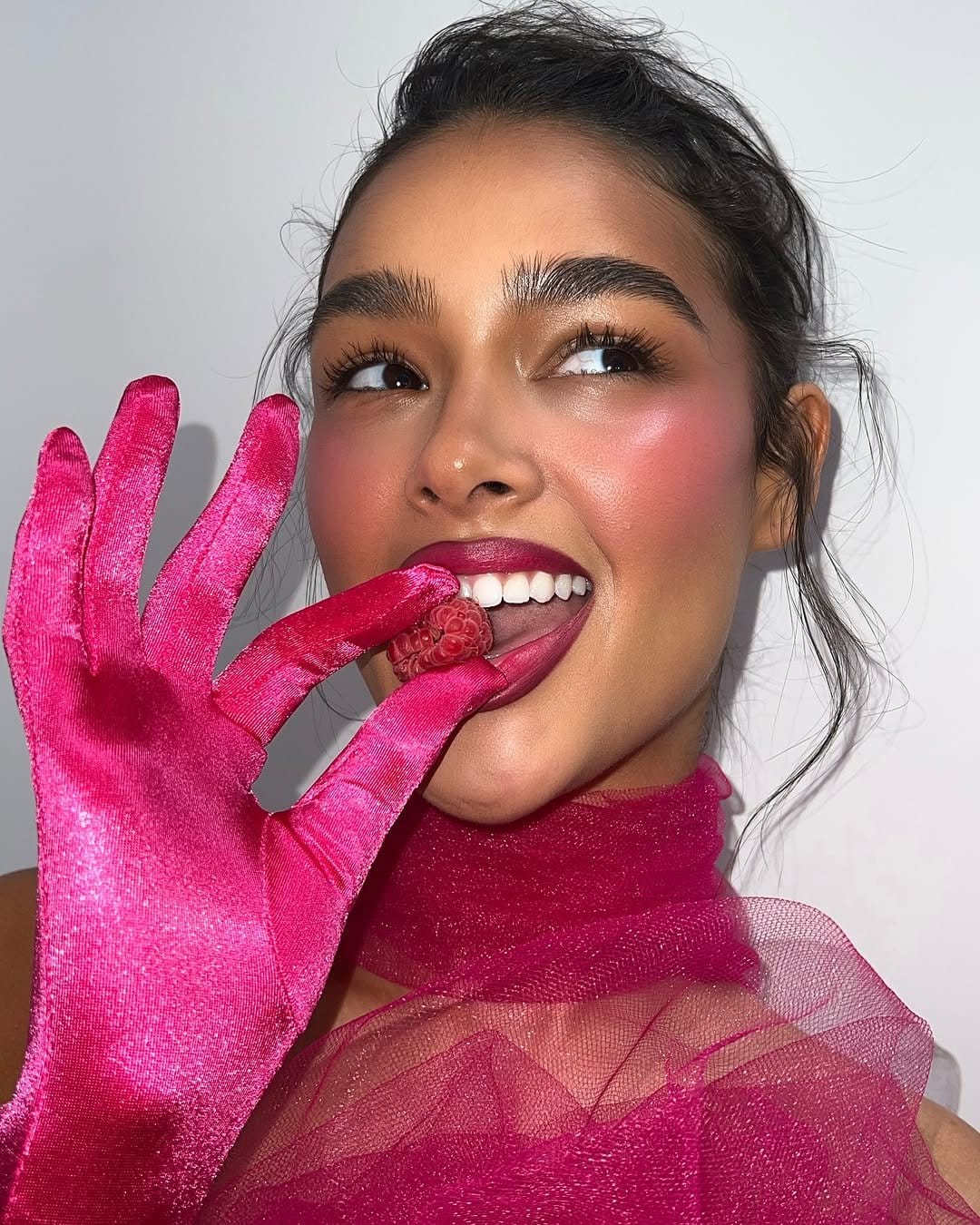 Rich berry lipstick and blush