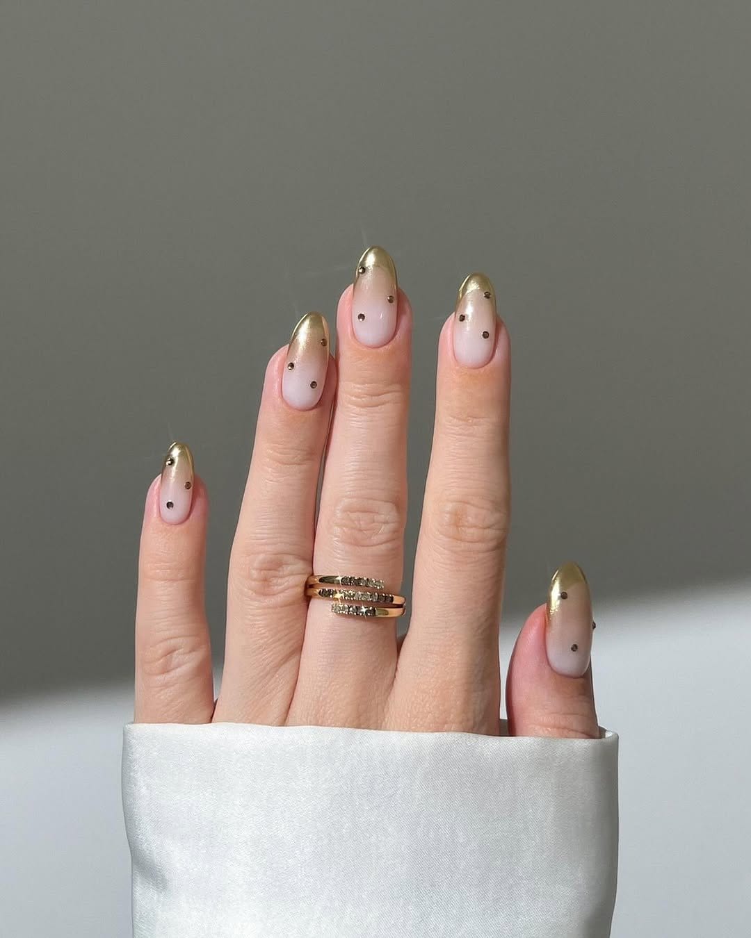 Gradient ombre pastel nails