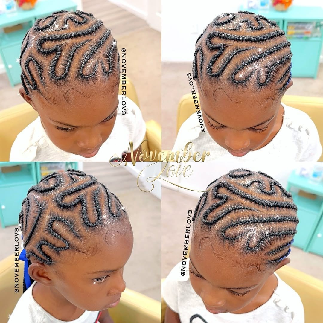 Artistic beaded short dreads