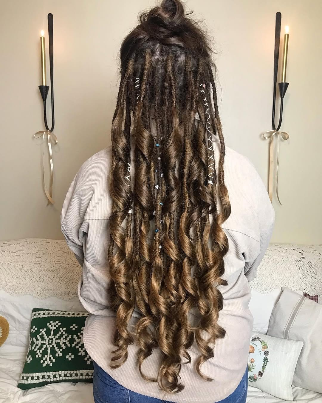 Beautiful ombre effect dreads