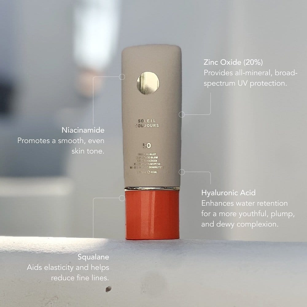 Application of tinted moisturizer