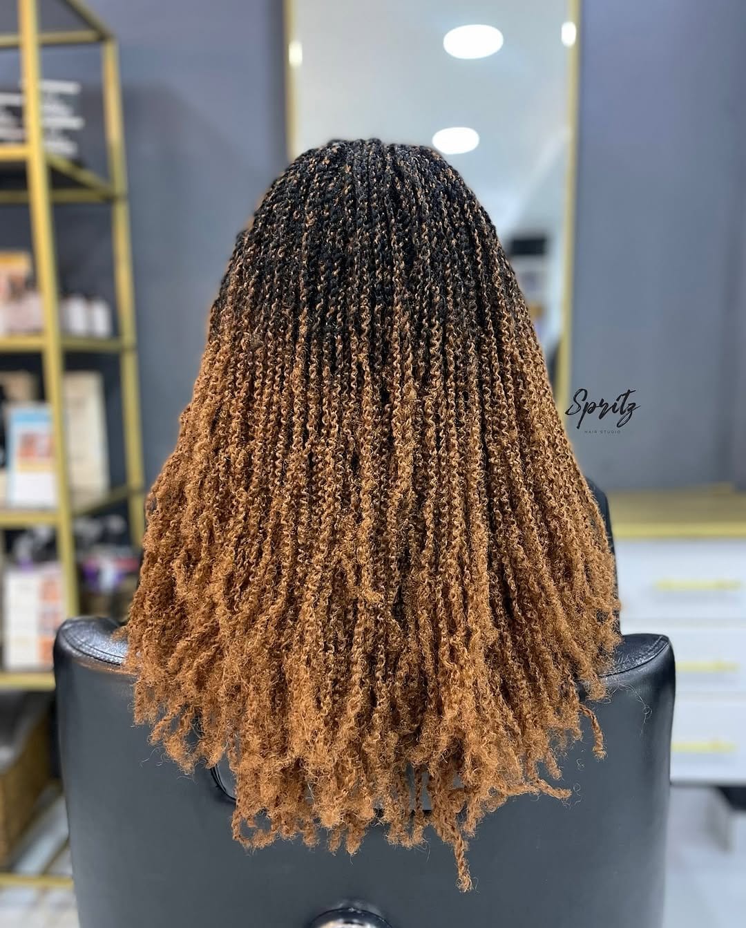 Pixie cut with neat dreadlocks