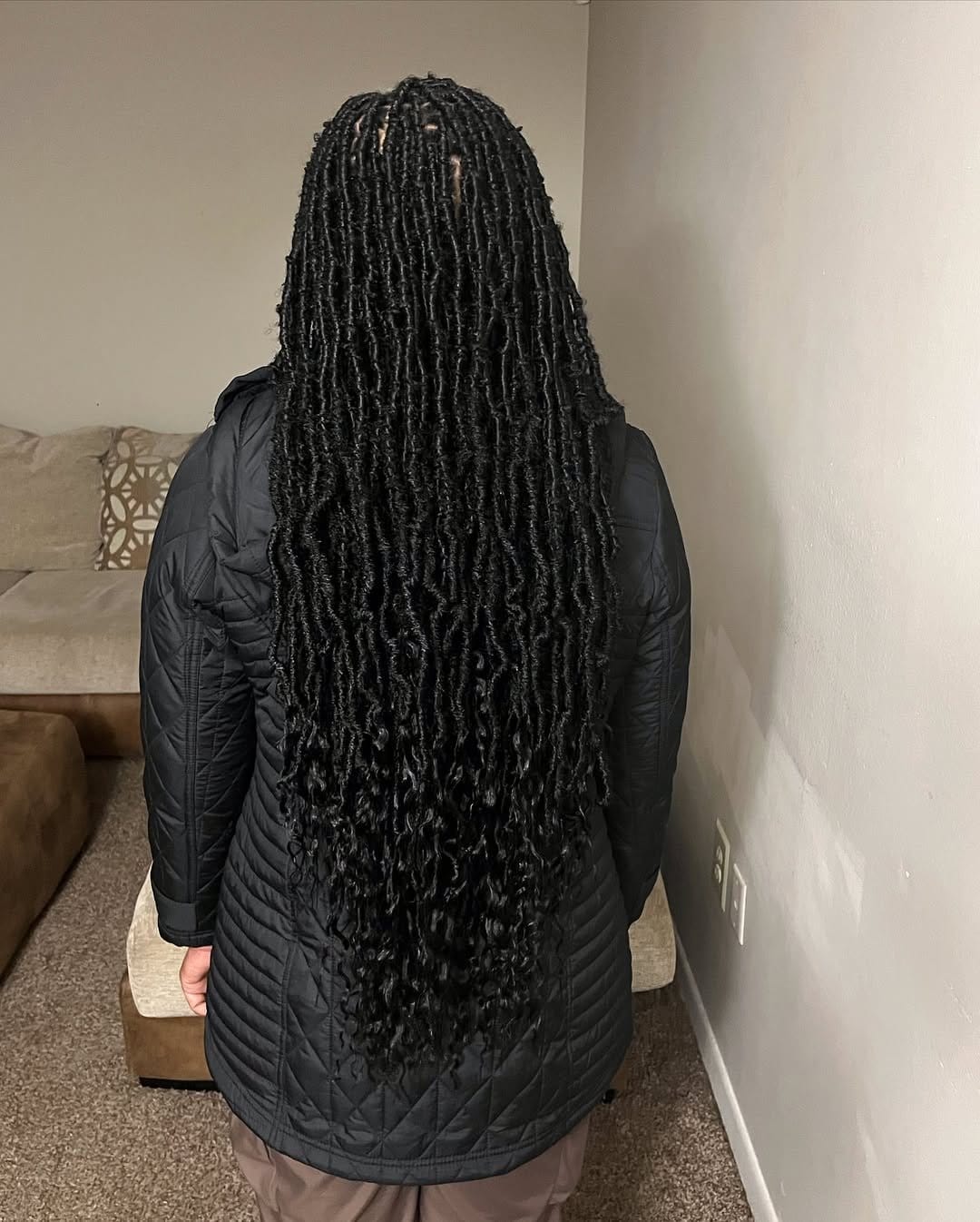 Soft curly tip dreadlocks