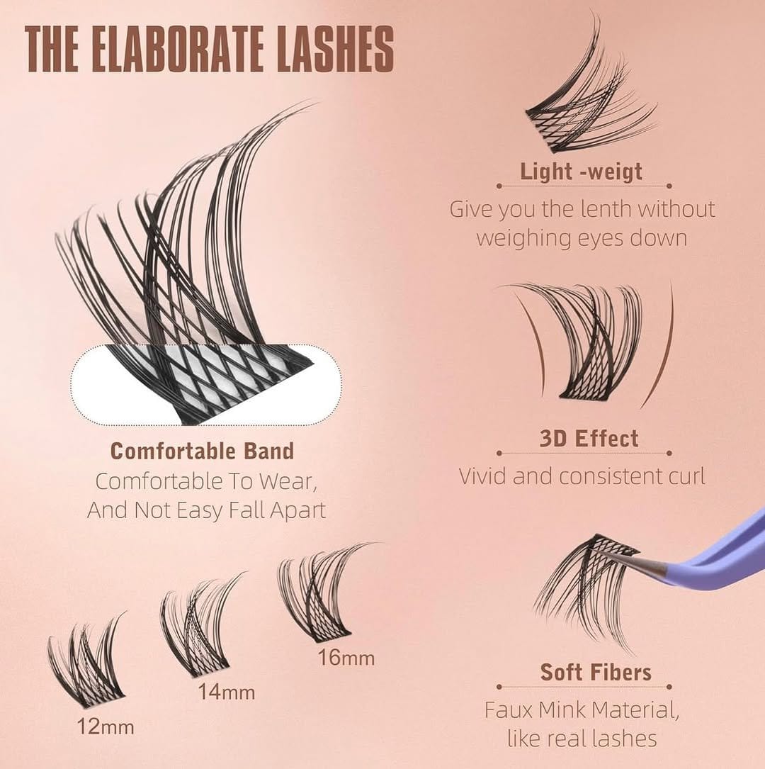 Model with curled eyelashes
