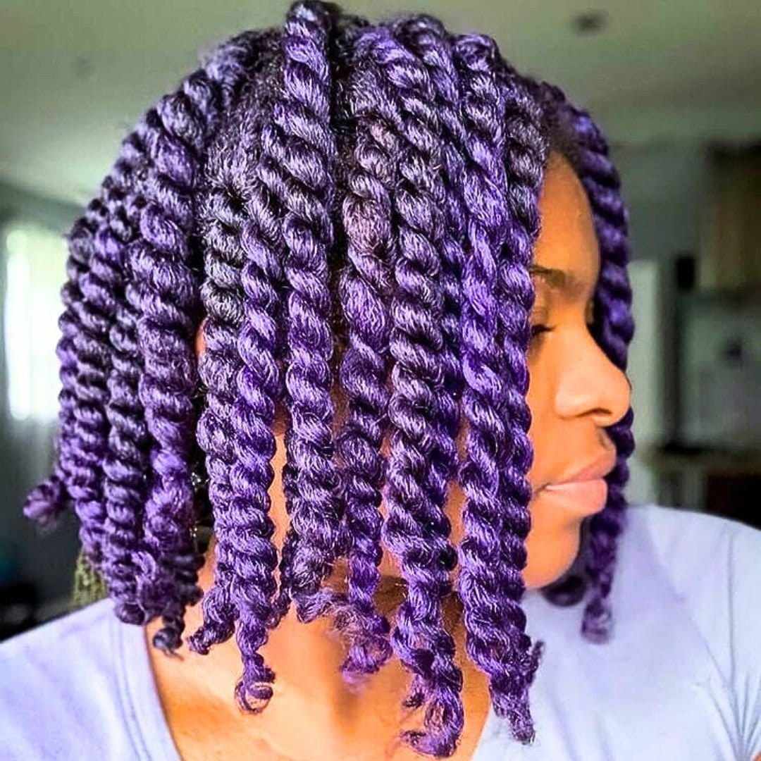 Glamorous metallic thread dreads