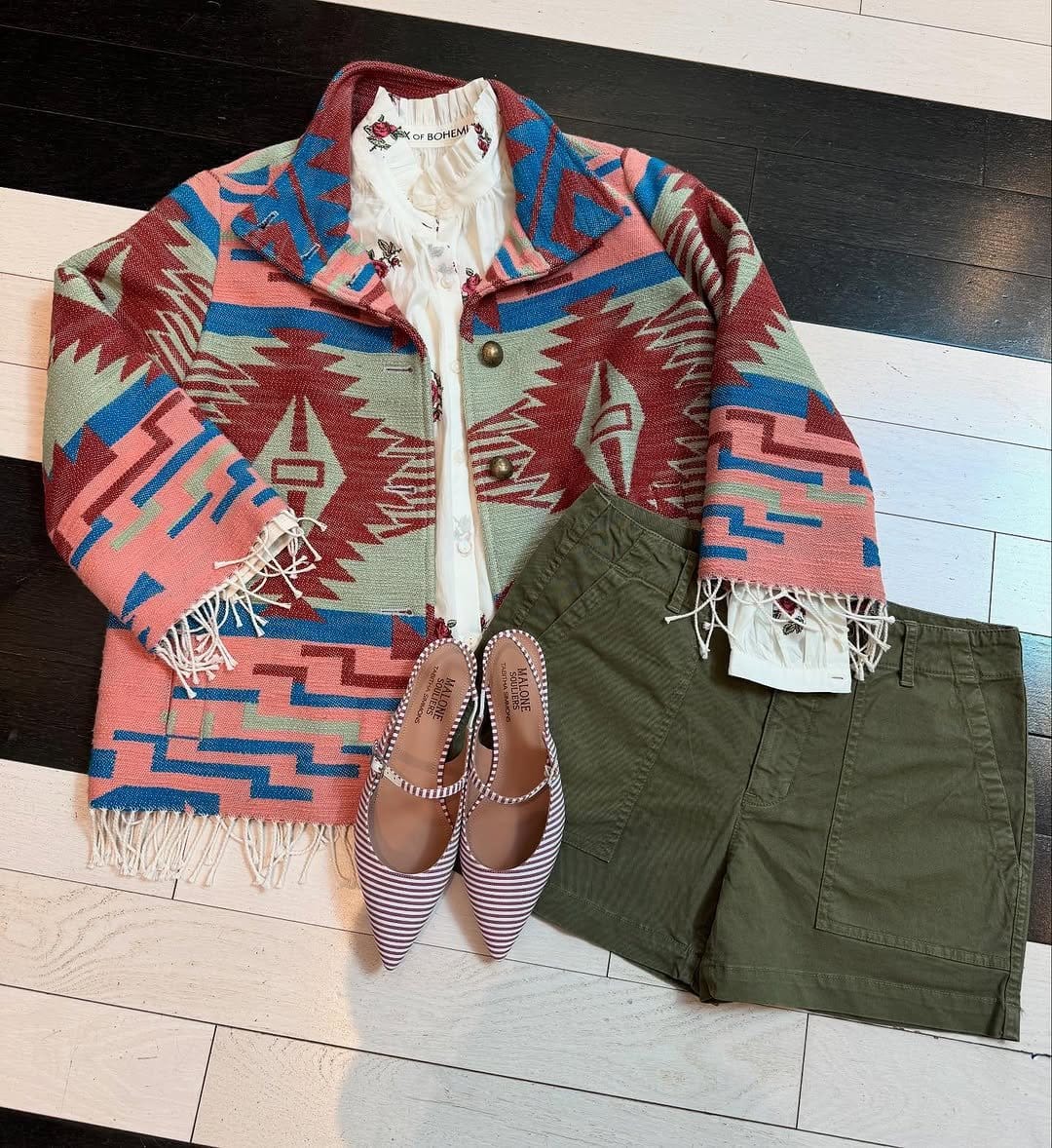 Aztec patterns in pastel colors