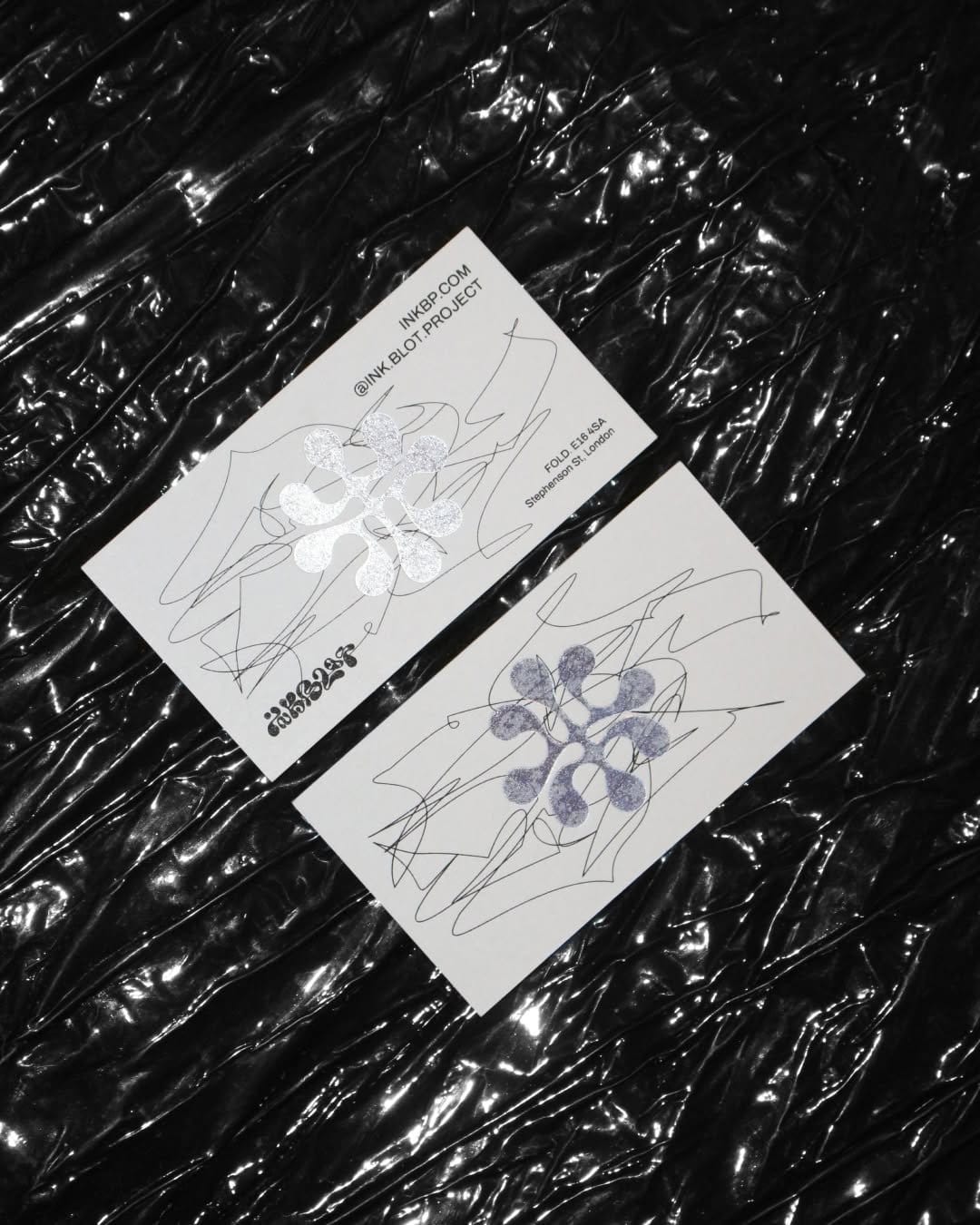 Ink blot nail art technique