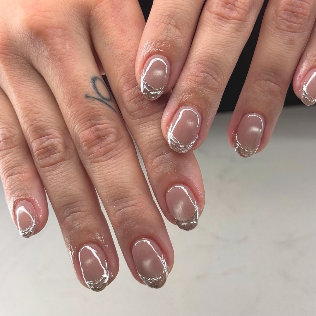 Metallic sheen nail polish