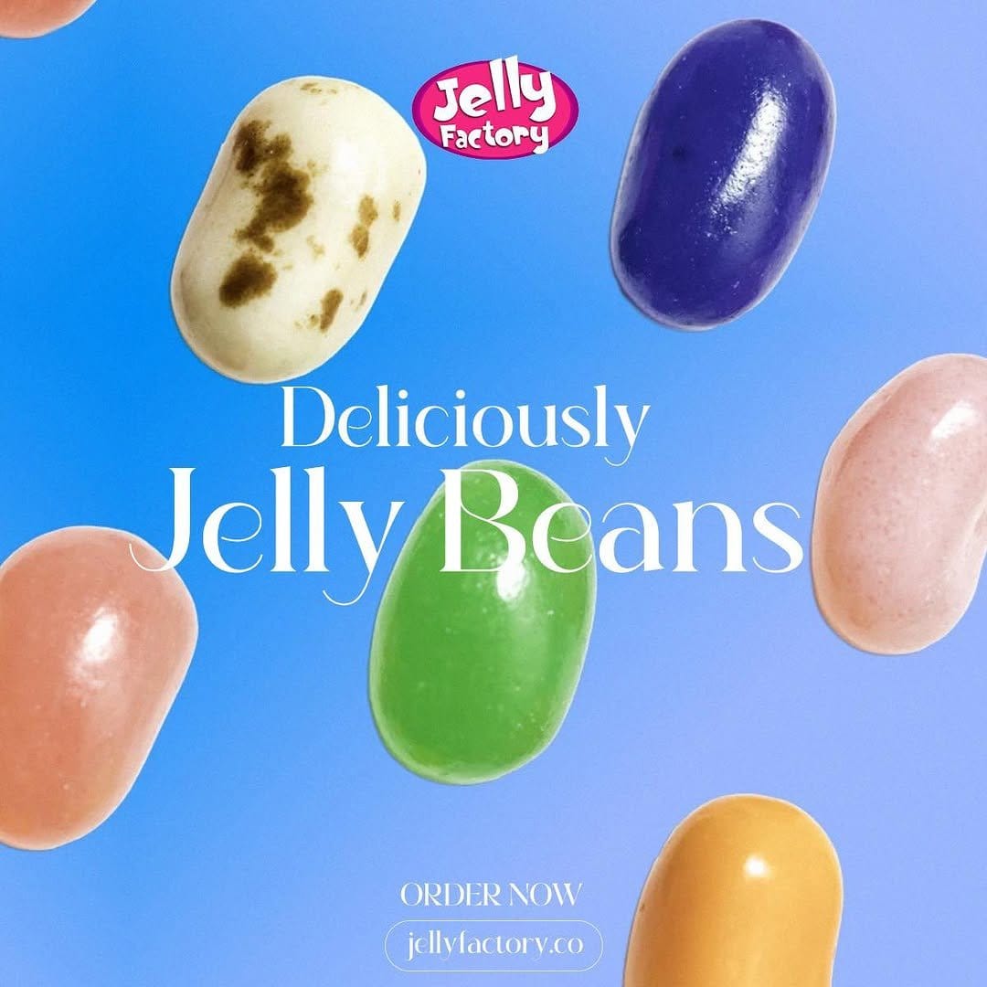 Colorful jelly bean nail art