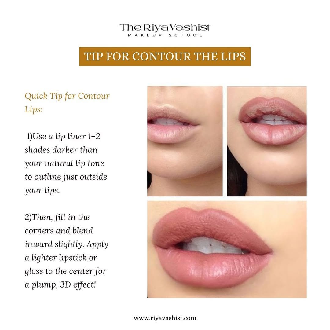 Lips with natural lip liner