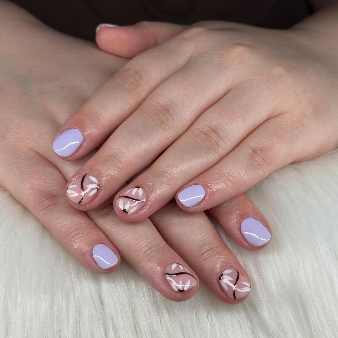 Vibrant fruit-inspired nail art featuring lemons and limes