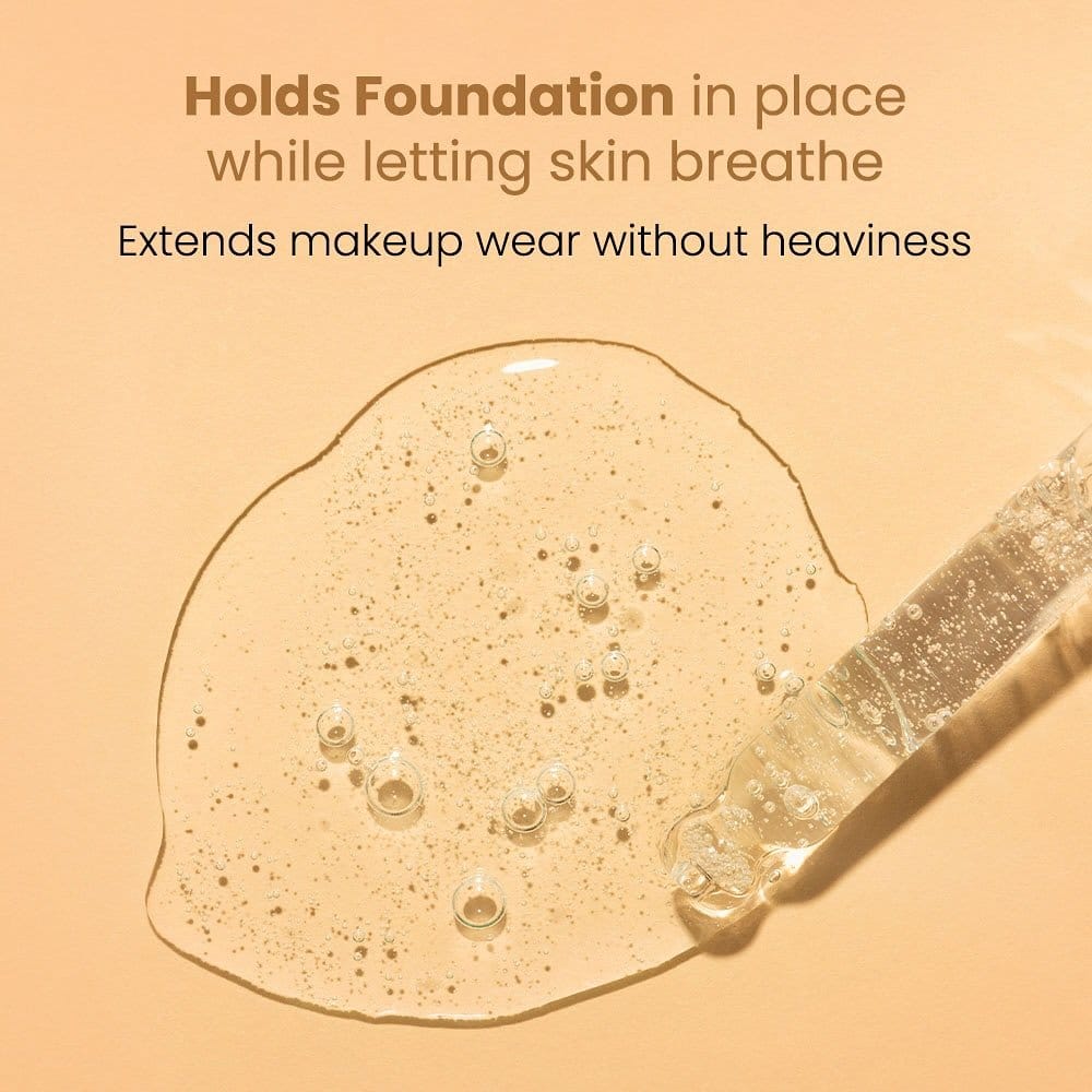 Dewy foundation with shimmer drops