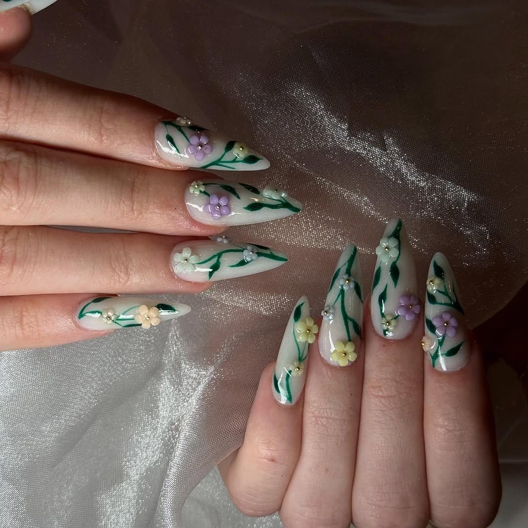 Pastel gradient ombre nails with smooth transitions