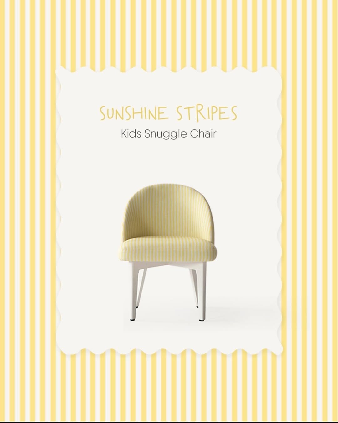 Yellow and white striped nails