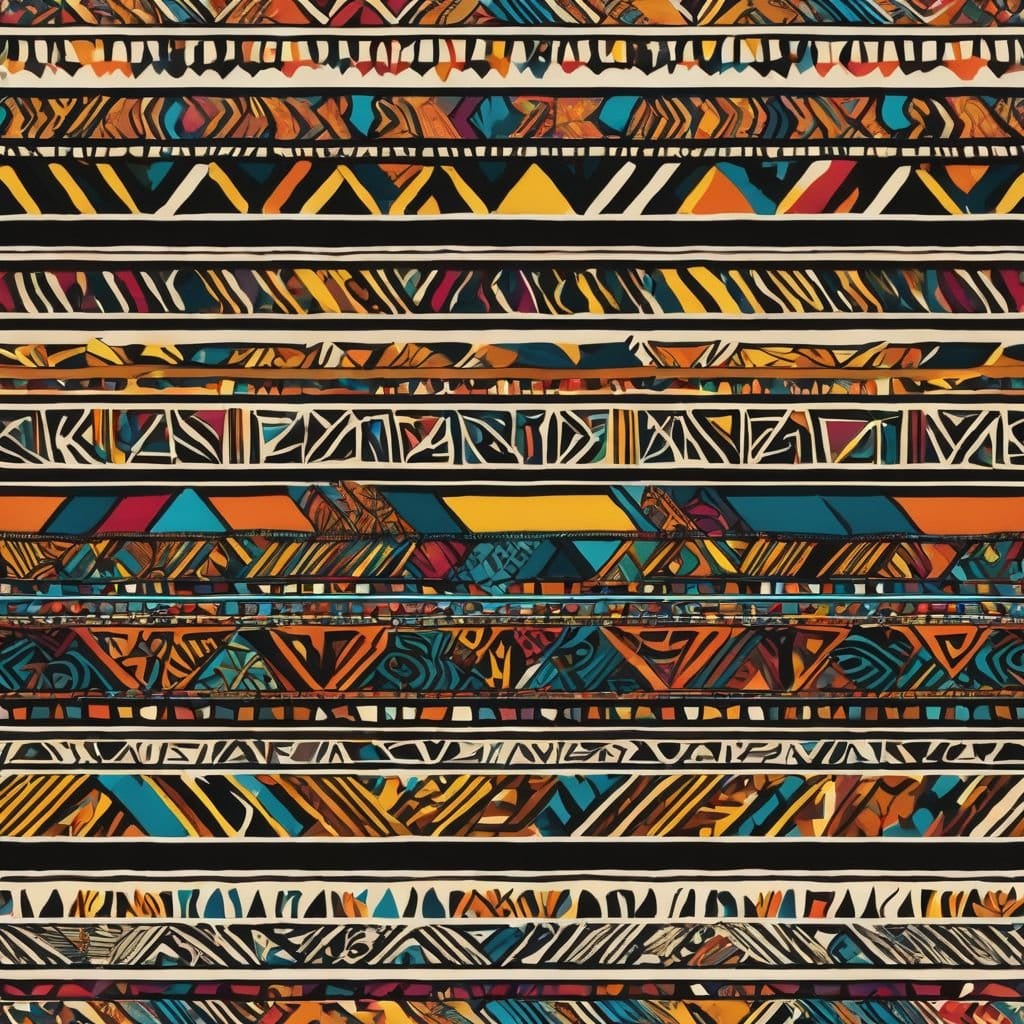 Tribal patterns in pastel colors
