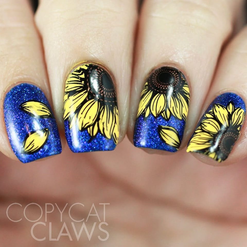 35 Stunning Sunflower Nail Designs to Brighten Your Day