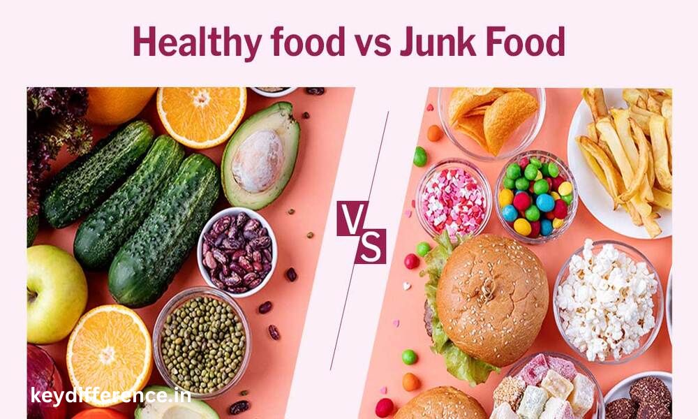 Difference Between Healthy Food and Junk Food