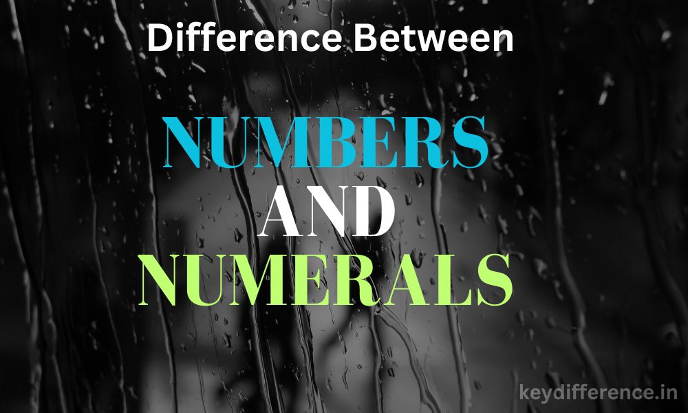 Difference Between Numbers and Numerals